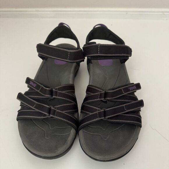 Teva Tirra Sandal Black Purple Womens Size 8 M US 4266 Strappy Hiking Outdoors - Picture 3 of 7